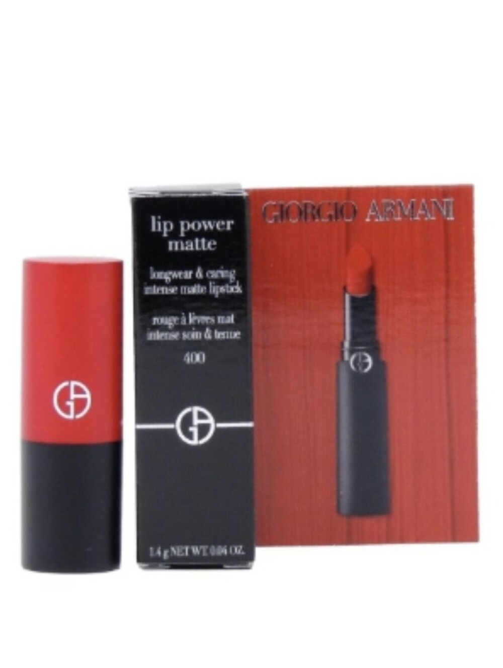 Giorgio Armani Lip Power Matte Lipstick - Bright Red